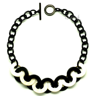 Horn & Shell Necklace #12794 - HORN JEWELRY