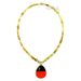 Horn & Lacquer Chain Necklace #12841 - HORN JEWELRY