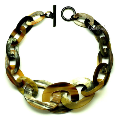 Horn Chain Necklace #12888 - HORN JEWELRY