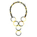 Horn & Lacquer Chain Necklace #12924 - HORN JEWELRY