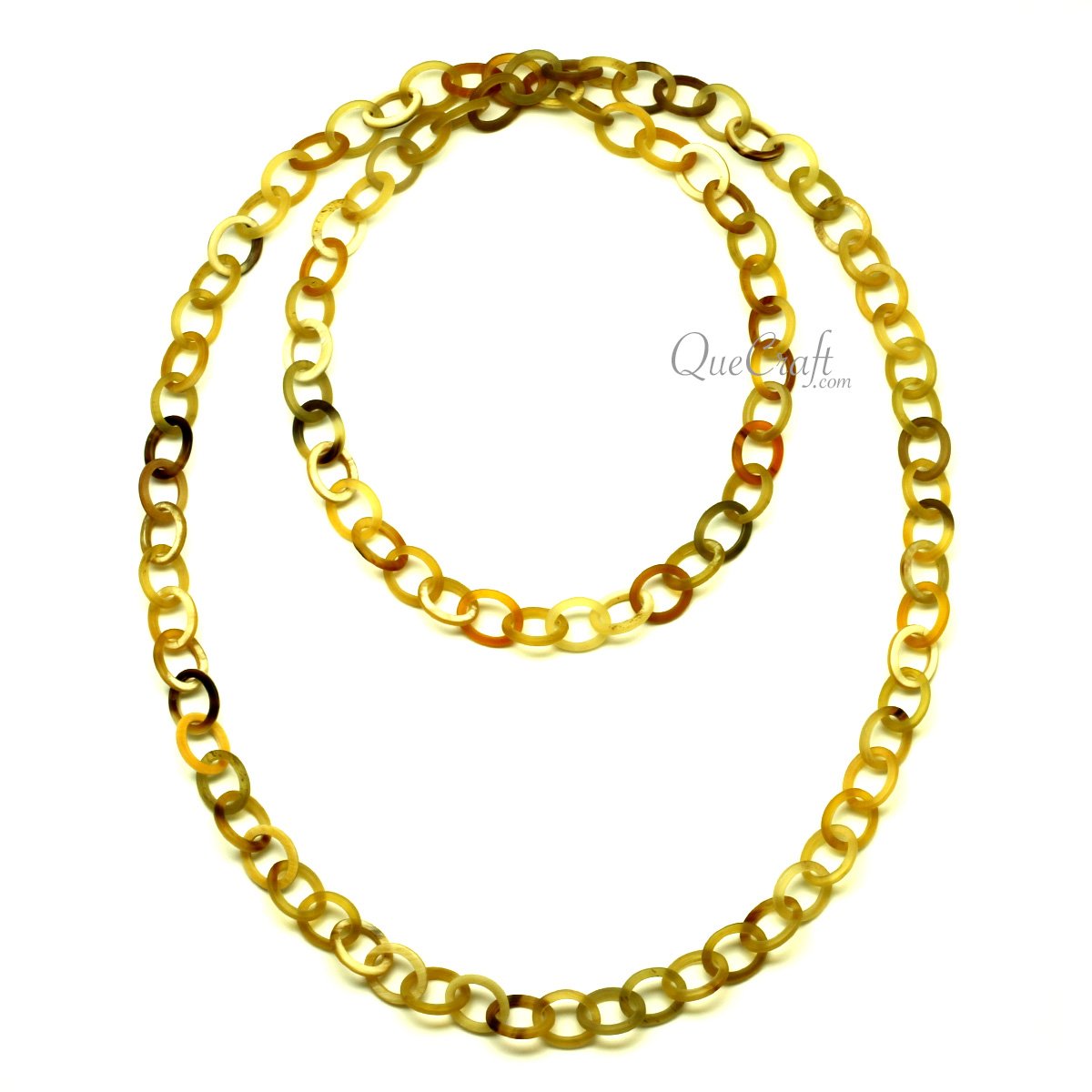 Horn Chain Necklace #13385 - HORN JEWELRY