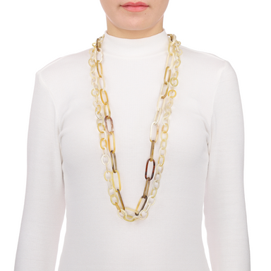 Horn Chain Necklace #13513 - HORN JEWELRY