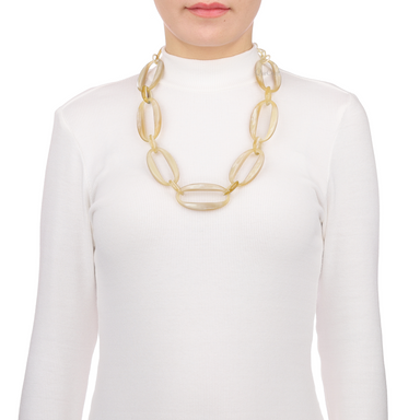 Horn Chain Necklace #13523 - HORN JEWELRY