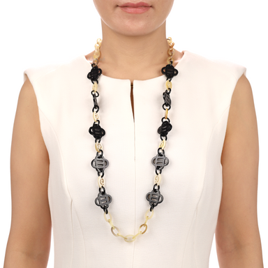 Horn Chain Necklace #13533 - HORN JEWELRY