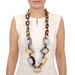 Horn & Lacquer Chain Necklace #13545 - HORN JEWELRY