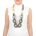 Horn & Lacquer Chain Necklace #13546 - HORN JEWELRY