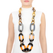 Horn & Lacquer Chain Necklace #13591 - HORN JEWELRY