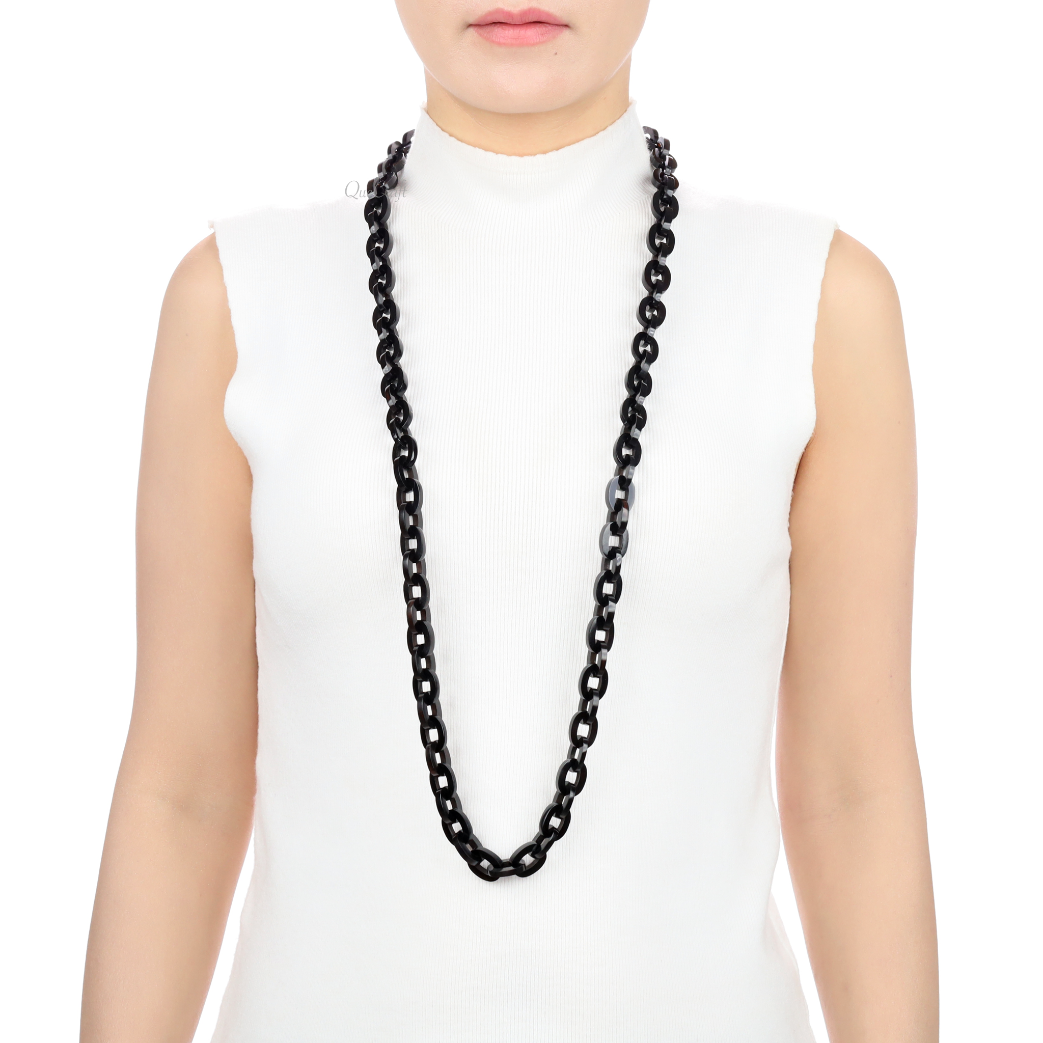 Horn Chain Necklace #13594 - HORN JEWELRY