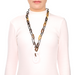 Horn & Lacquer Chain Necklace #13614 - HORN JEWELRY