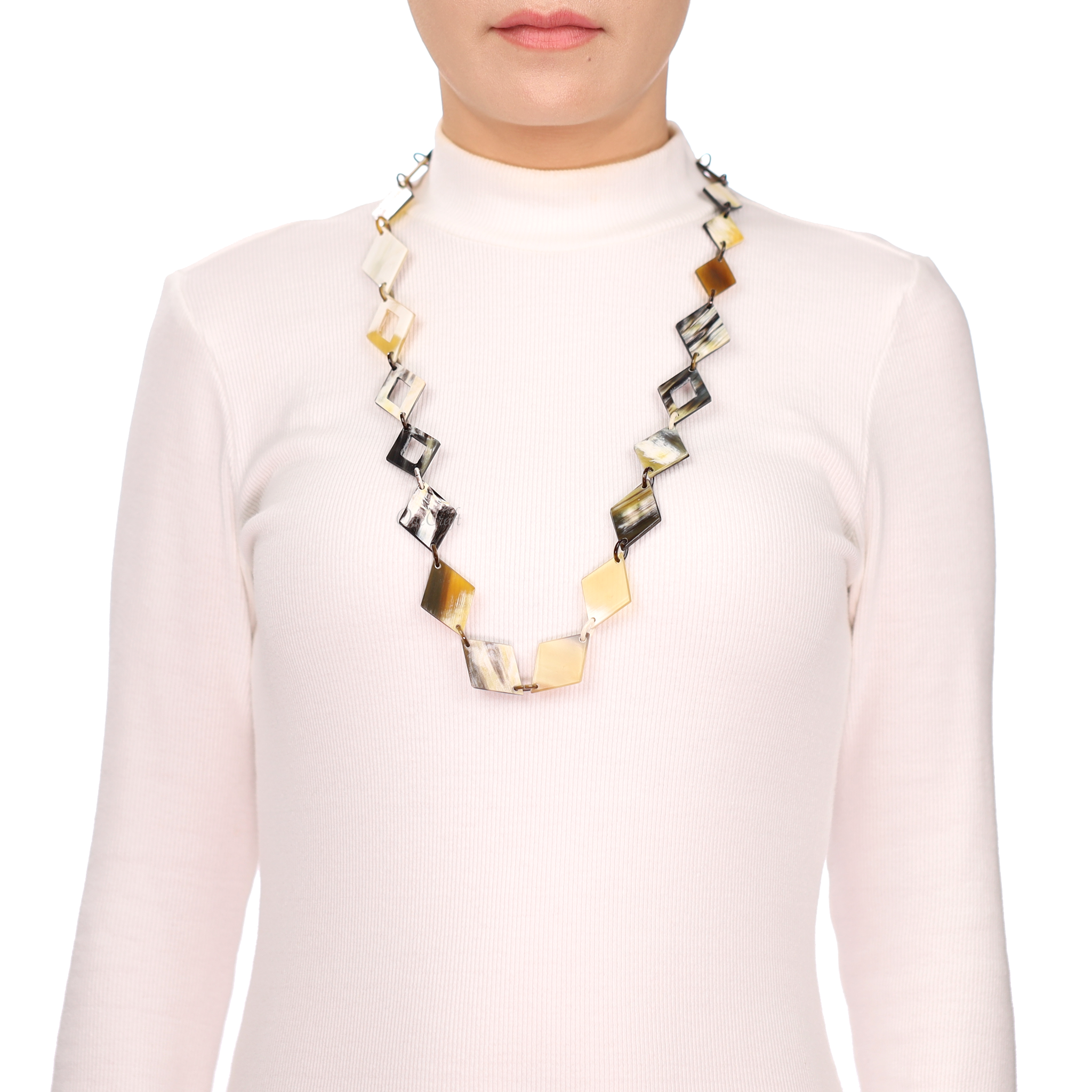 Horn Chain Necklace #13618 - HORN JEWELRY