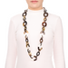 Horn & Lacquer Chain Necklace #13623 - HORN JEWELRY