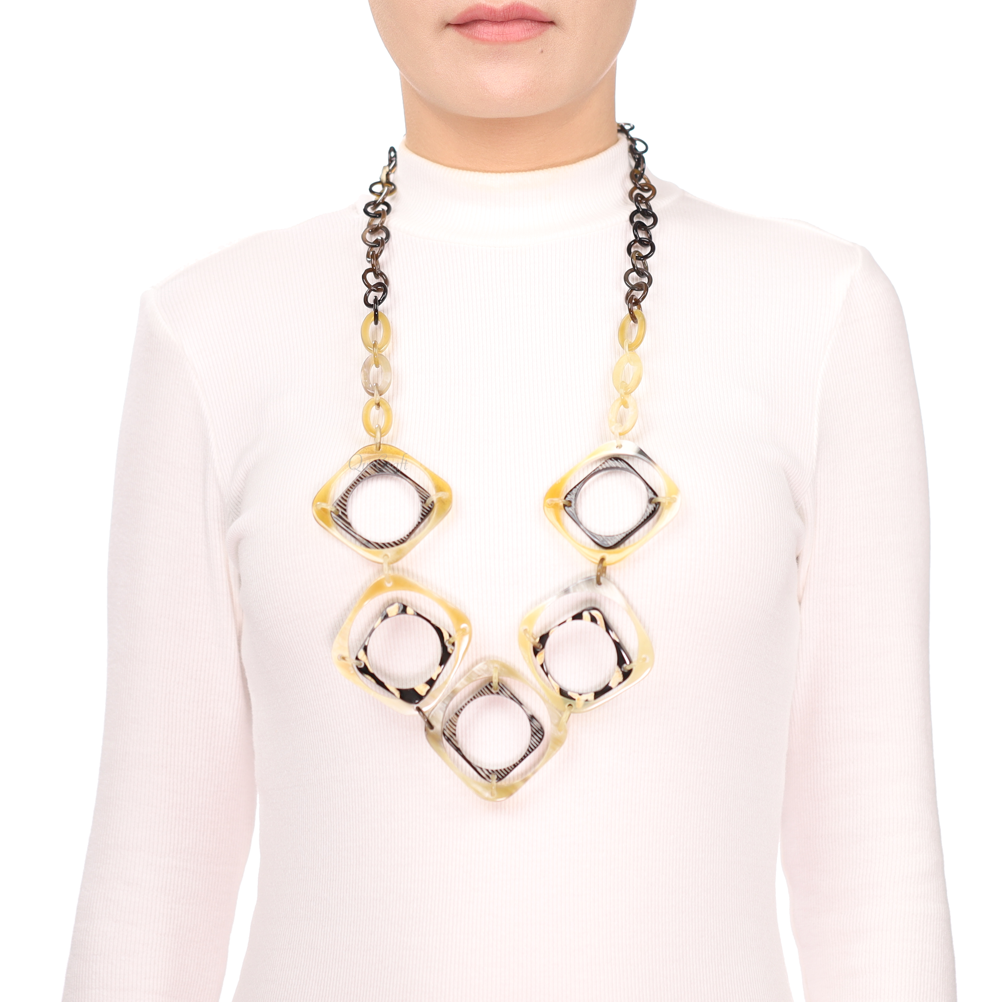 Horn Chain Necklace #13631 - HORN JEWELRY