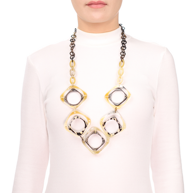 Horn Chain Necklace #13631 - HORN JEWELRY