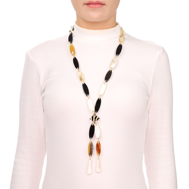 Horn Chain Necklace #13634 - HORN JEWELRY