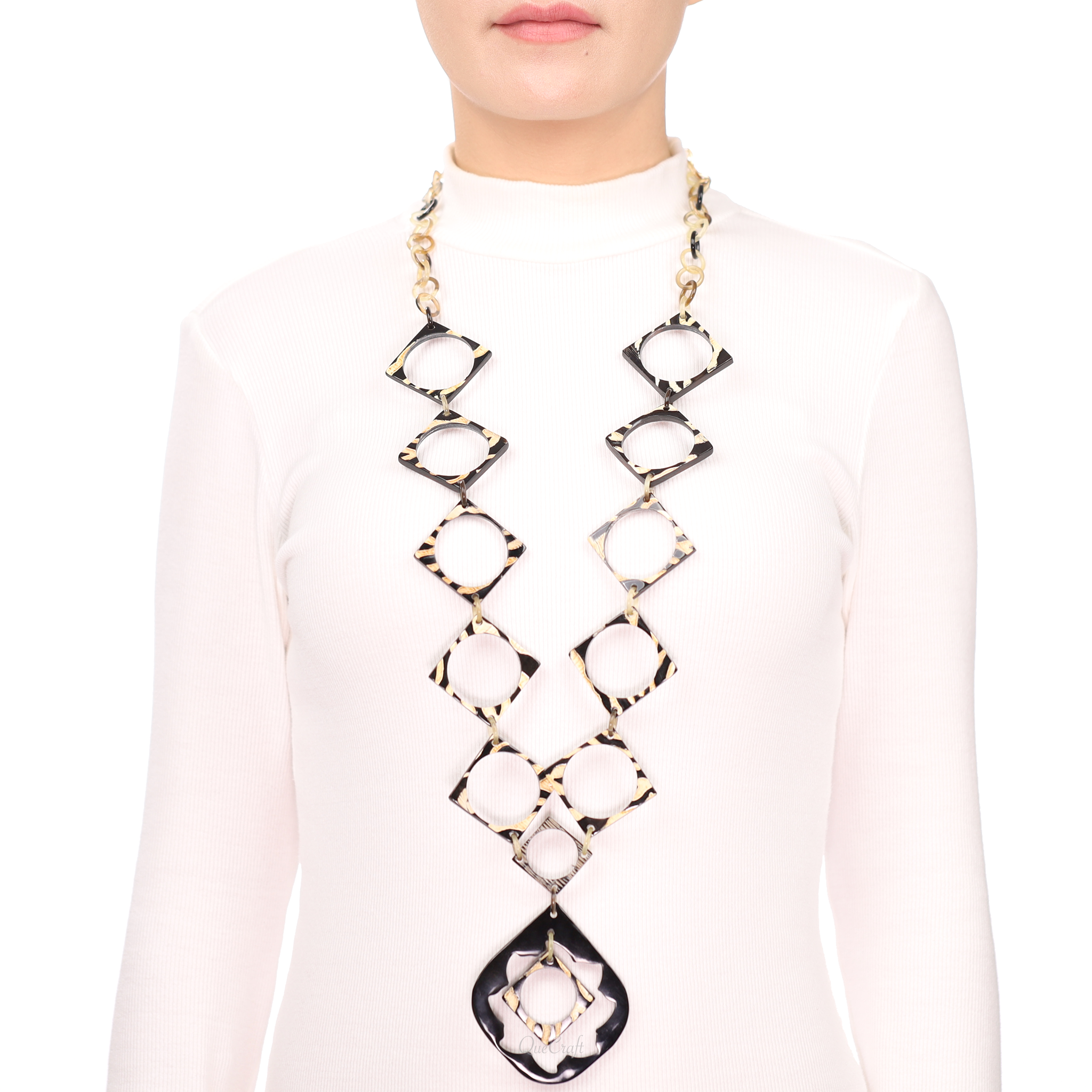 Horn Chain Necklace #13644 - HORN JEWELRY
