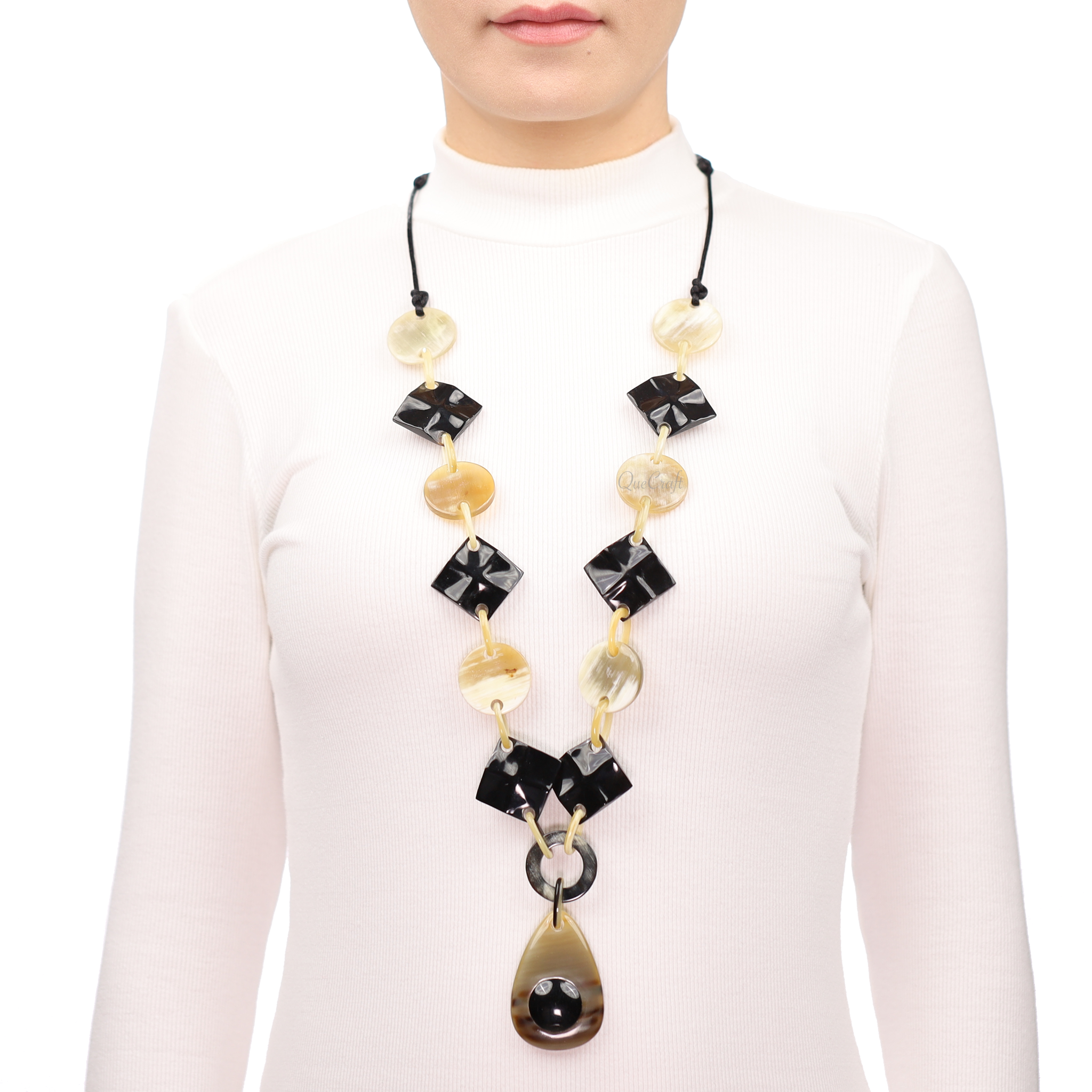 Horn Chain Necklace #13655 - HORN JEWELRY