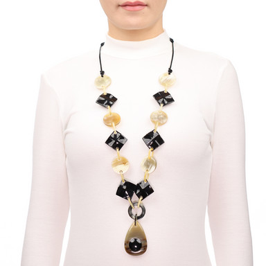 Horn Chain Necklace #13655 - HORN JEWELRY