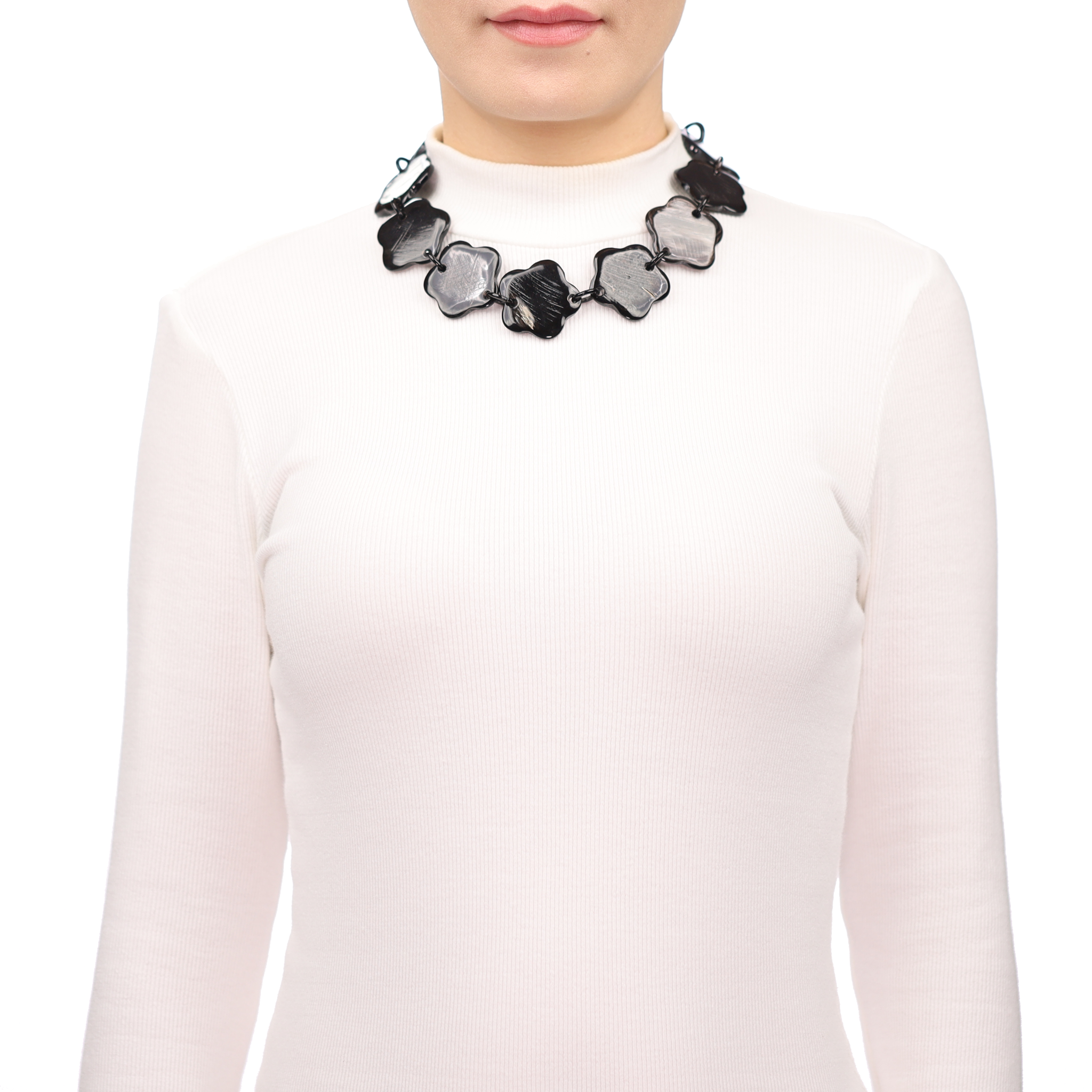 Horn Chain Necklace #13663 - HORN JEWELRY