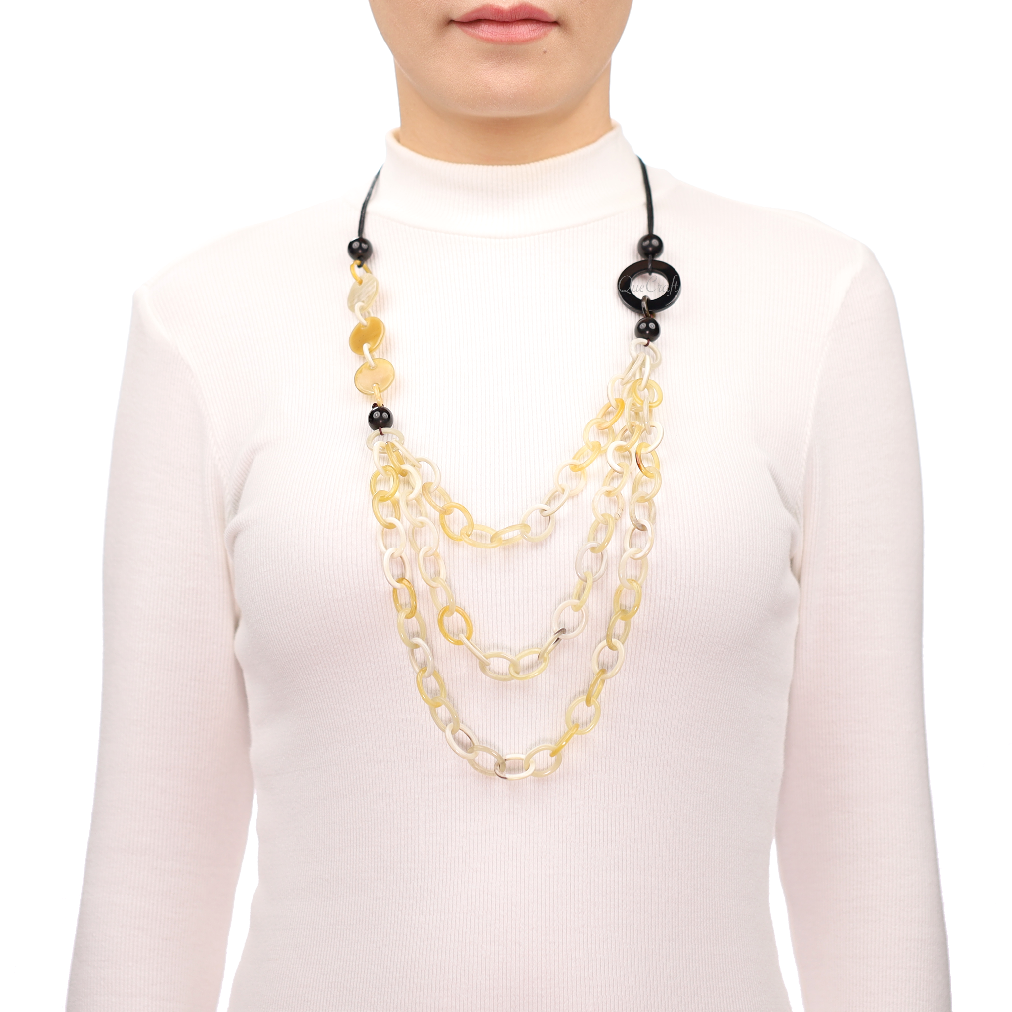 Horn Chain Necklace #13666 - HORN JEWELRY