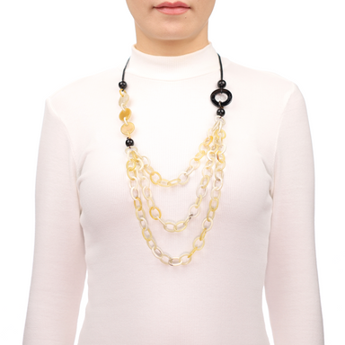 Horn Chain Necklace #13666 - HORN JEWELRY