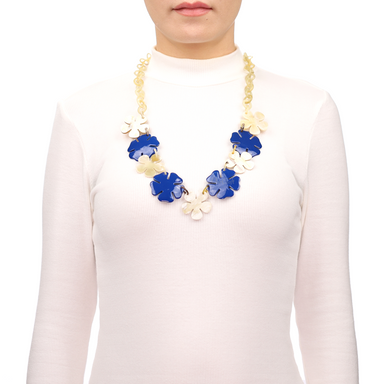 Horn & Lacquer Chain Necklace #13670 - HORN JEWELRY
