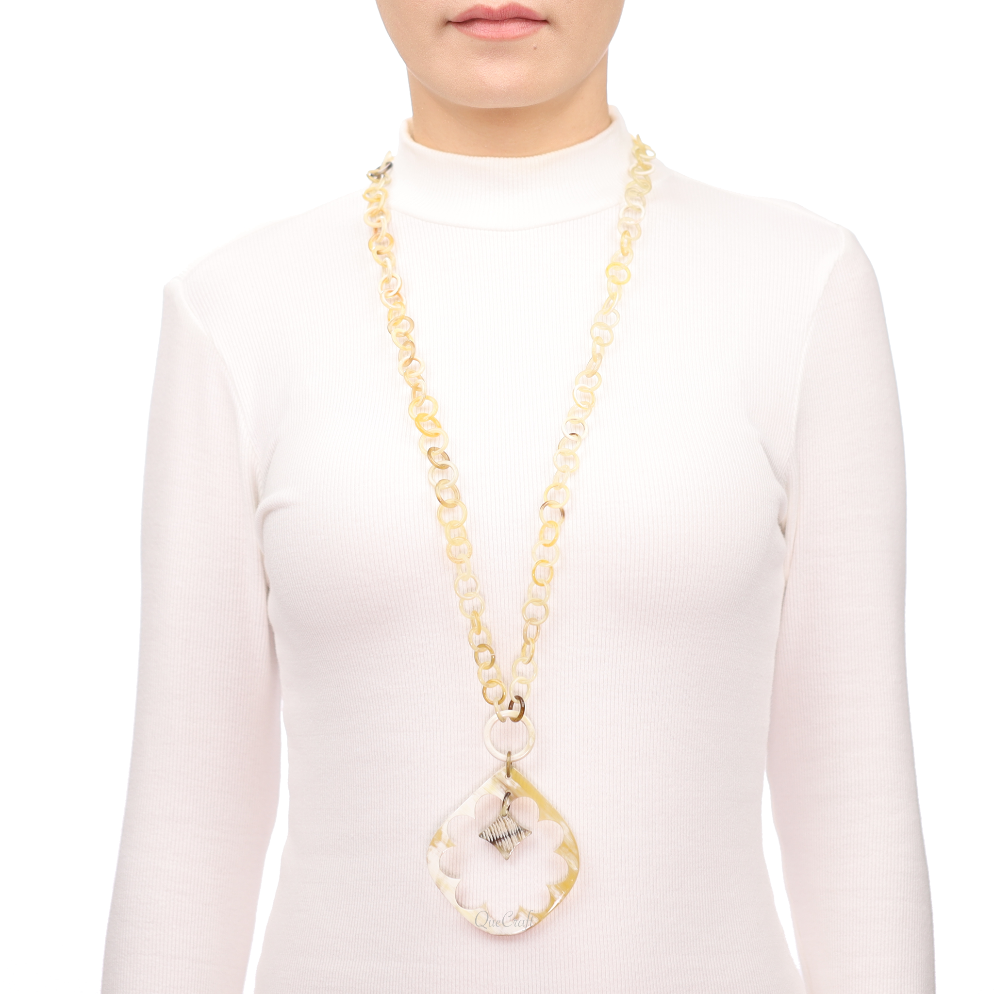 Horn Chain Necklace #13681 - HORN JEWELRY