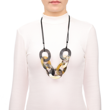 Horn String Necklace #13683 - HORN JEWELRY