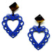 Horn & Lacquer Earrings #11110 - HORN JEWELRY