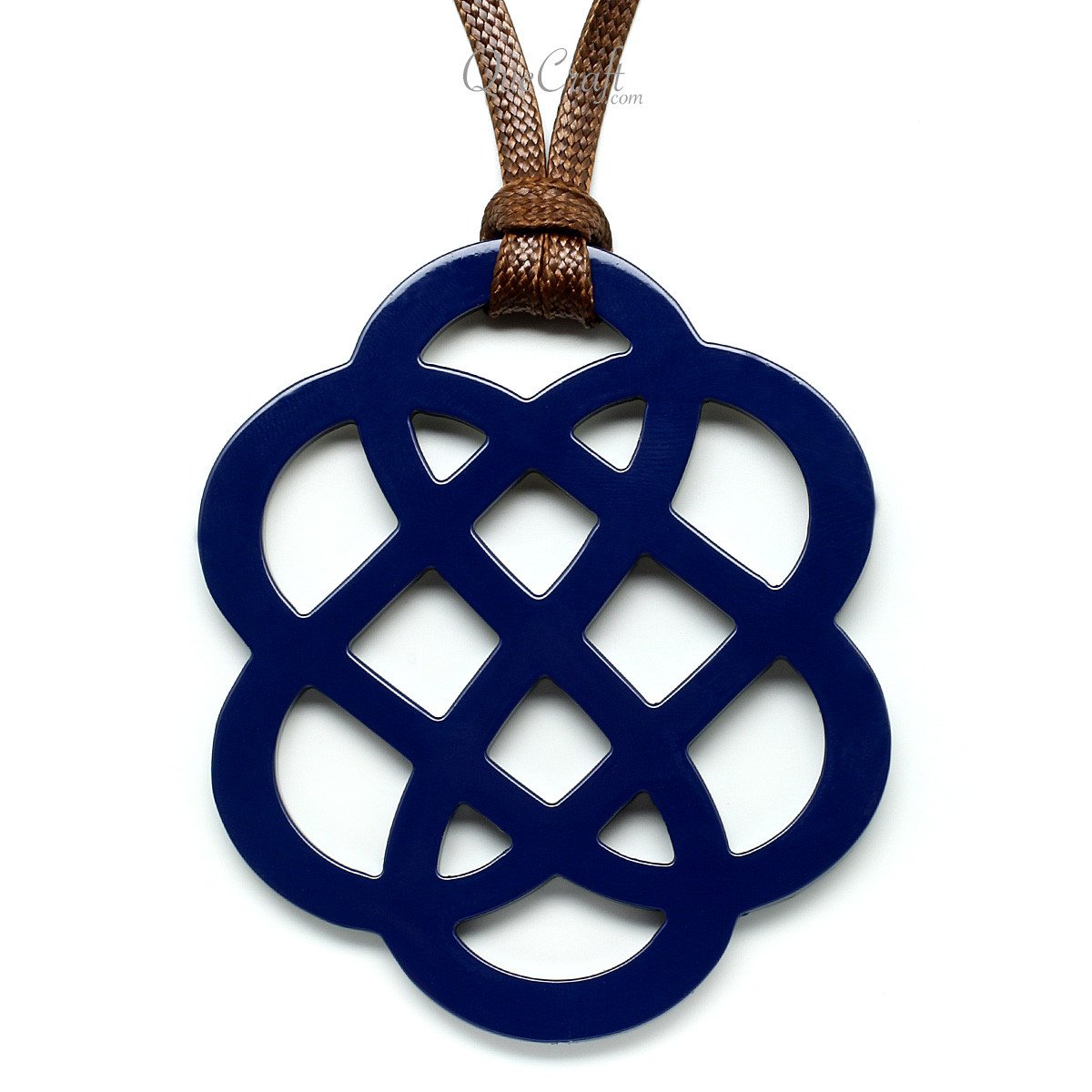Horn & Lacquer Pendant #11678 - HORN JEWELRY