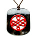 Horn & Lacquer Pendant #12068 - HORN JEWELRY