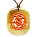 Horn & Lacquer Pendant #12282 - HORN JEWELRY