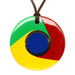 Horn & Lacquer Pendant #12371 - HORN JEWELRY