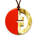 Horn & Lacquer Pendant #12423 - HORN JEWELRY