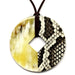 Horn & Leather Pendant #12492 - HORN JEWELRY