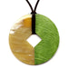 Horn & Leather Pendant #12497 - HORN JEWELRY