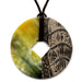 Horn & Leather Pendant #12508 - HORN JEWELRY