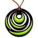Horn & Lacquer Pendant #12694 - HORN JEWELRY
