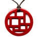 Horn & Lacquer Pendant #12711 - HORN JEWELRY