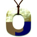 Horn & Lacquer Pendant #12764 - HORN JEWELRY