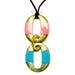 Horn & Lacquer Pendant #12861 - HORN JEWELRY