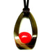 Horn & Lacquer Pendant #12910 - HORN JEWELRY