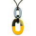 Horn & Lacquer Pendant #13048 - HORN JEWELRY