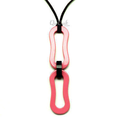 Horn & Lacquer Pendant #13050 - HORN JEWELRY