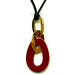 Horn & Lacquer Pendant #13054 - HORN JEWELRY