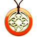 Horn & Lacquer Pendant #13119 - HORN JEWELRY