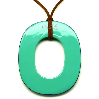 Horn & Lacquer Pendant #13218 - HORN JEWELRY