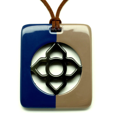 Horn & Lacquer Pendant #13231 - HORN JEWELRY