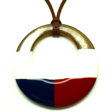 Horn & Lacquer Pendant #13232 - HORN JEWELRY