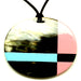 Horn & Lacquer Pendant #13429 - HORN JEWELRY