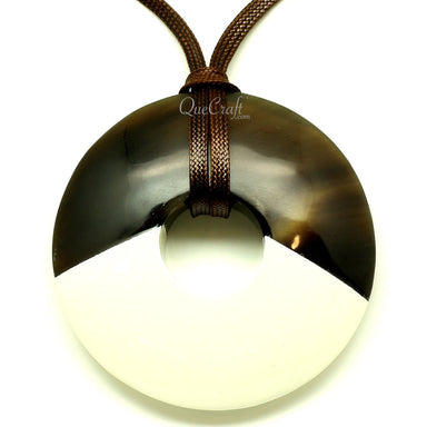 Horn & Lacquer Pendant #13431 - HORN JEWELRY